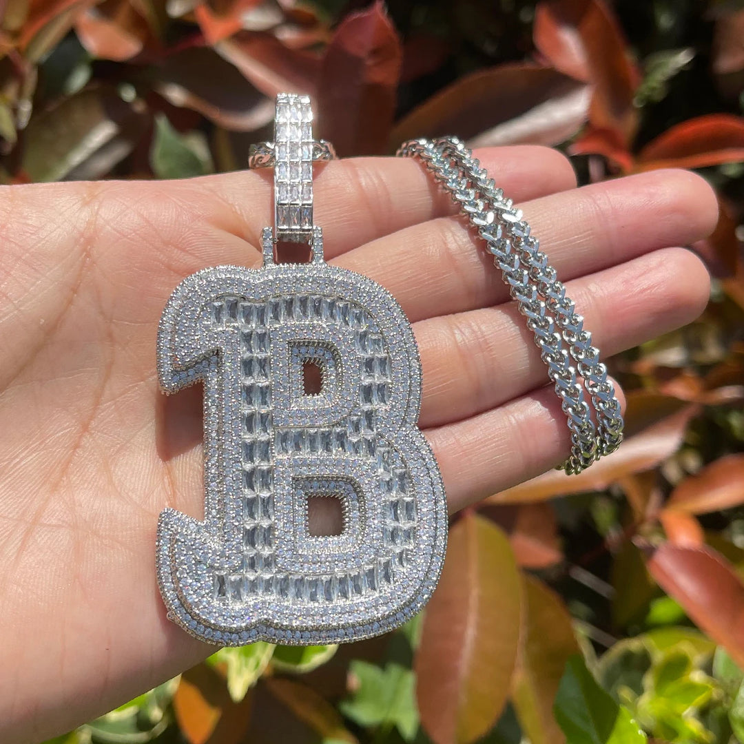 DUBSS - Custom Edgy Charms Initial Pendant