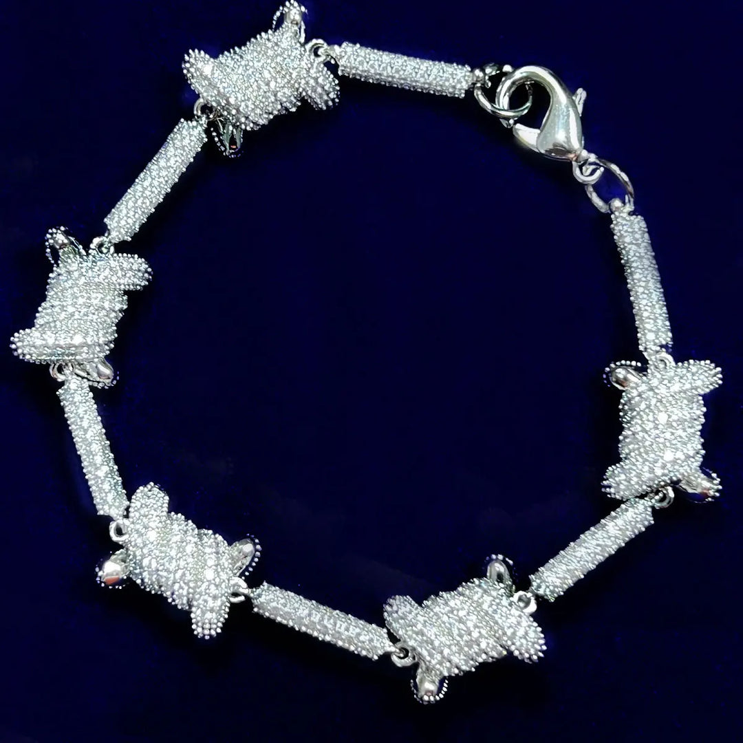 DUBSS - Iced Out Tied Rope Bracelet