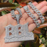 Load image into Gallery viewer, DUBSS - Iced Out Brothers By Loyalty Pendant
