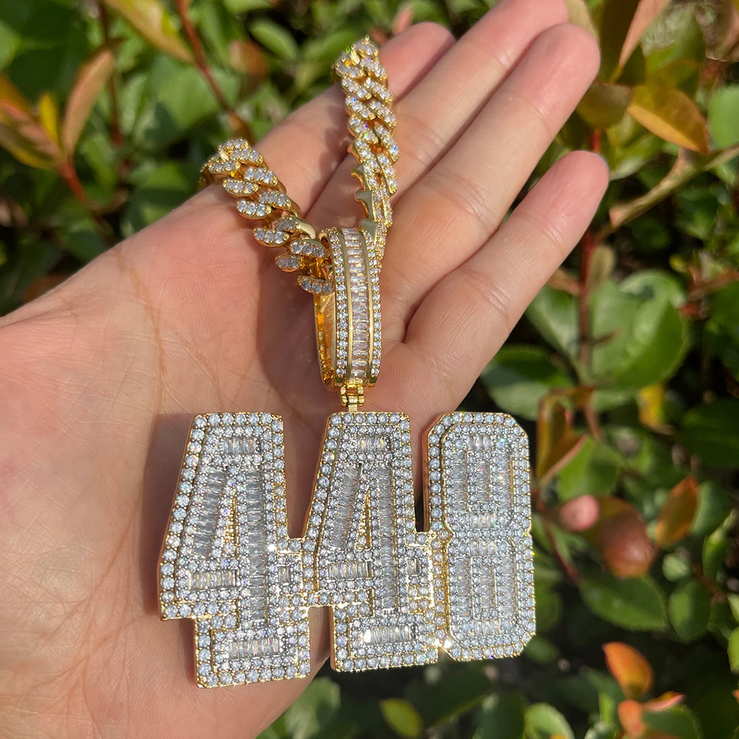 DUBSS - Iced Out 488 Baguette Pendant