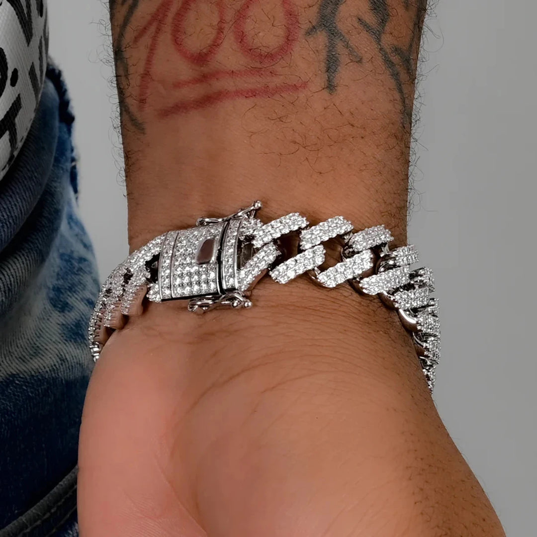 DUBSS - 14mm Iced Out Prong Bracelet