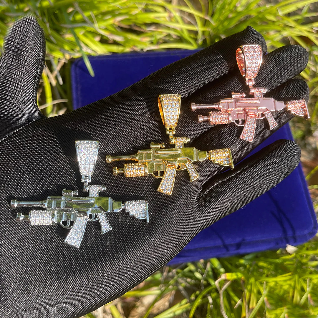 DUBSS - Iced Out Gun Master Pendant