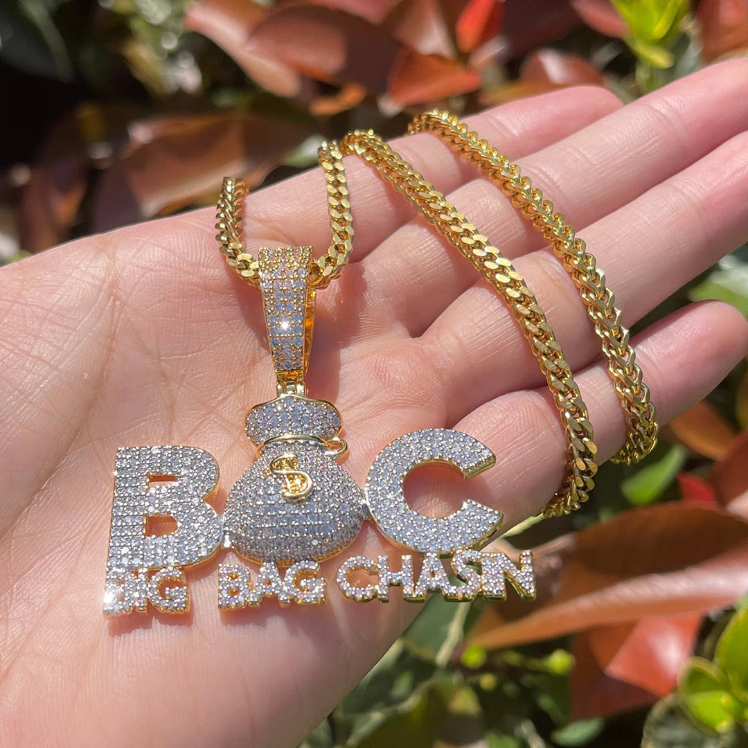 DUBSS - Iced Out Big Bag Chase Pendant