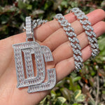 Load image into Gallery viewer, DUBSS - Baguette Cubic Zirconia Dream Chaser Pendant
