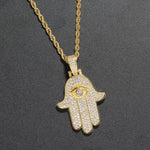 Load image into Gallery viewer, DUBSS - Iced Hamsa Pendant
