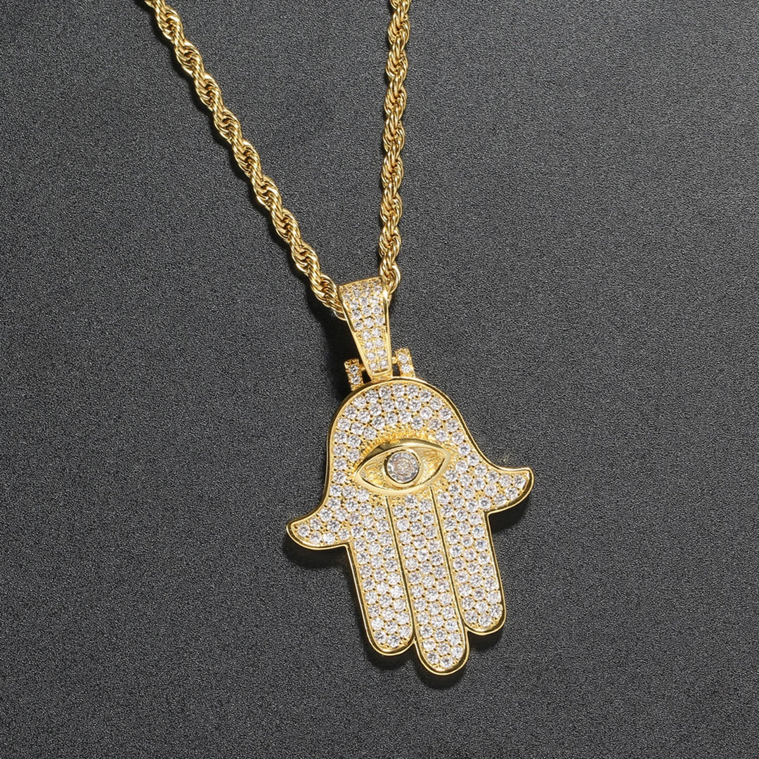 DUBSS - Iced Hamsa Pendant