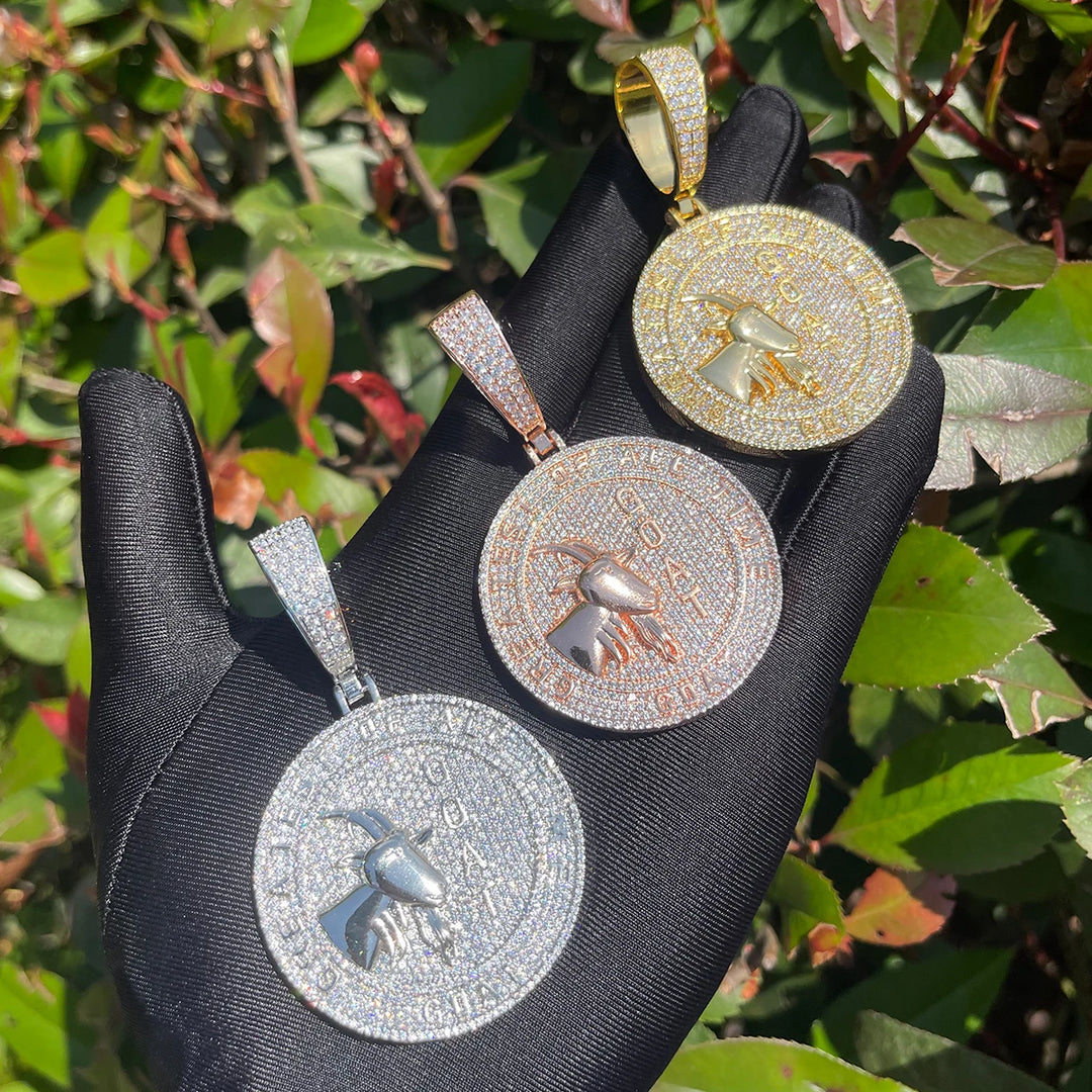 DUBSS - Iced Out CZ Goat Pendant