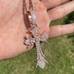 Load image into Gallery viewer, DUBSS - Iced Out Gothic Cross Pendant
