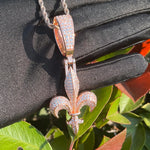 Load image into Gallery viewer, DUBSS - Iced Out The Fleur De Lys Pendant
