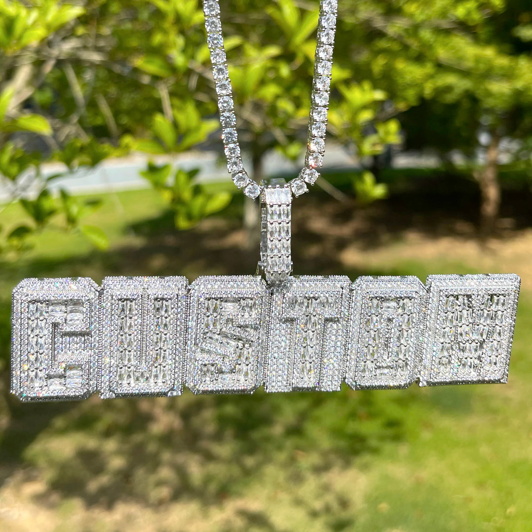 DUBSS - Custom Block Letter Pendant