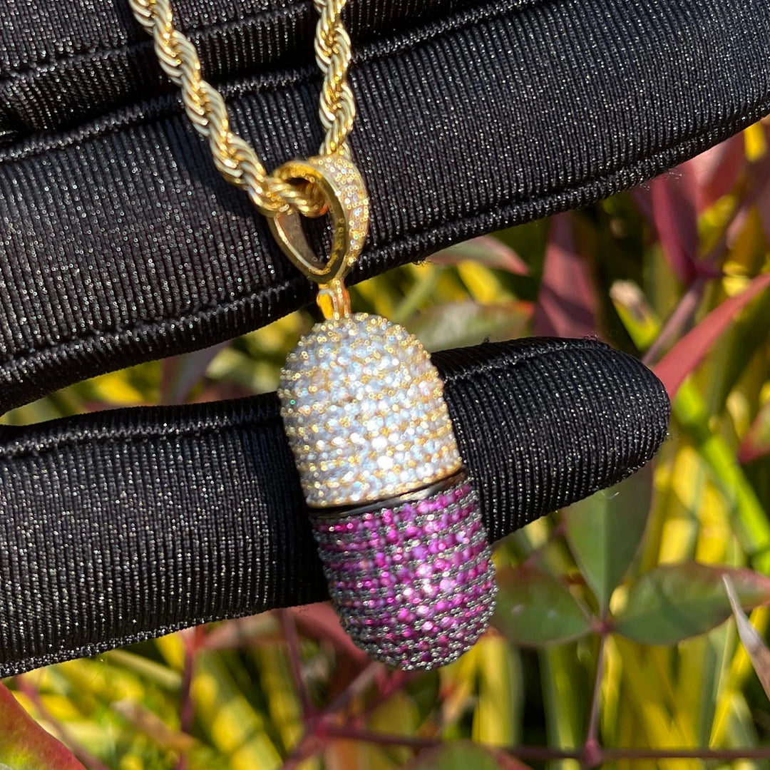 DUBSS - Iced Out Tiny Pill Pendant