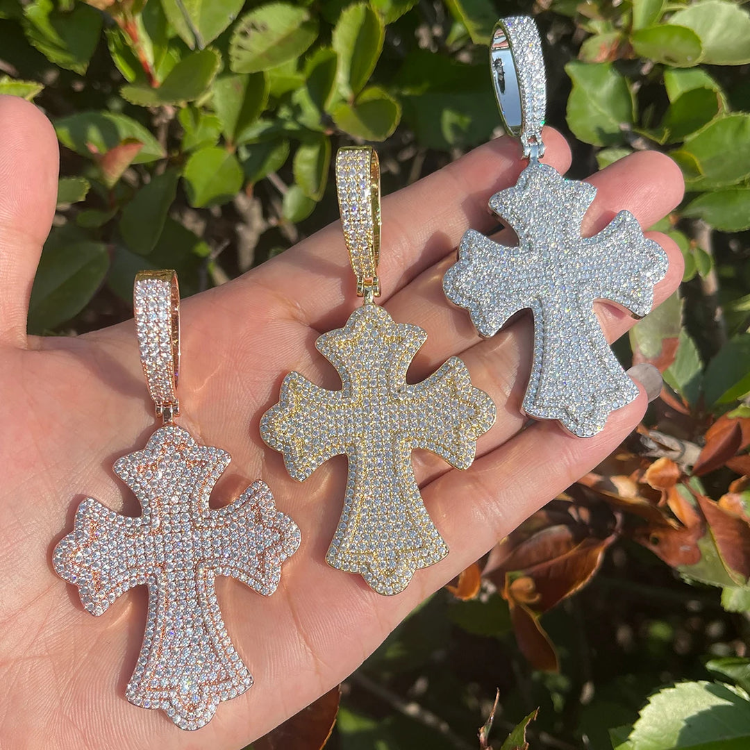 DUBSS - Iced Out Medieval Cross Pendant