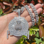 Load image into Gallery viewer, DUBSS - Iced Out Rich Forever Money Bag Pendant
