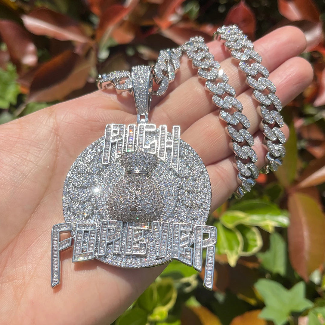 DUBSS - Iced Out Rich Forever Money Bag Pendant