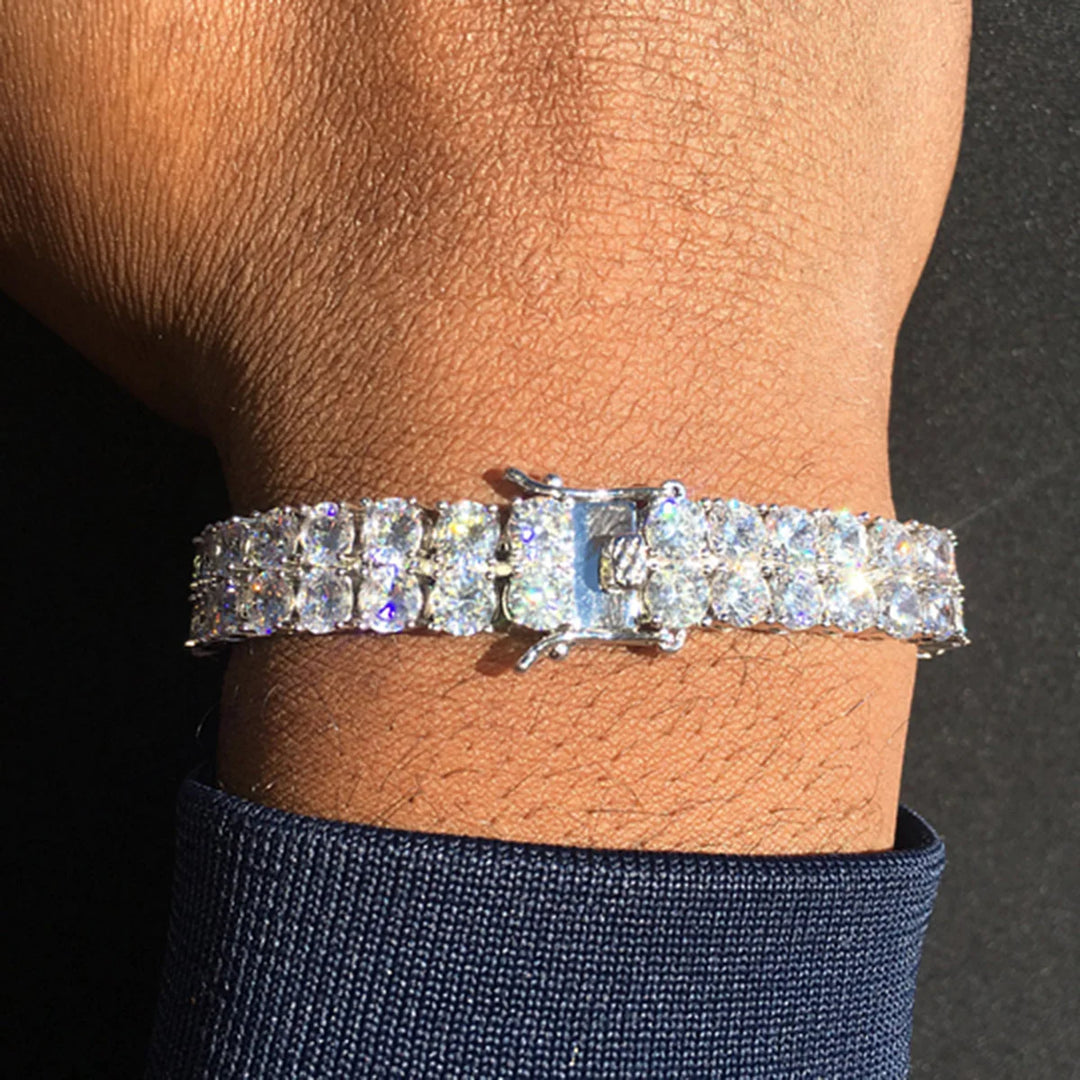 DUBSS - Iced Finish 2 Row Tennis Bracelet