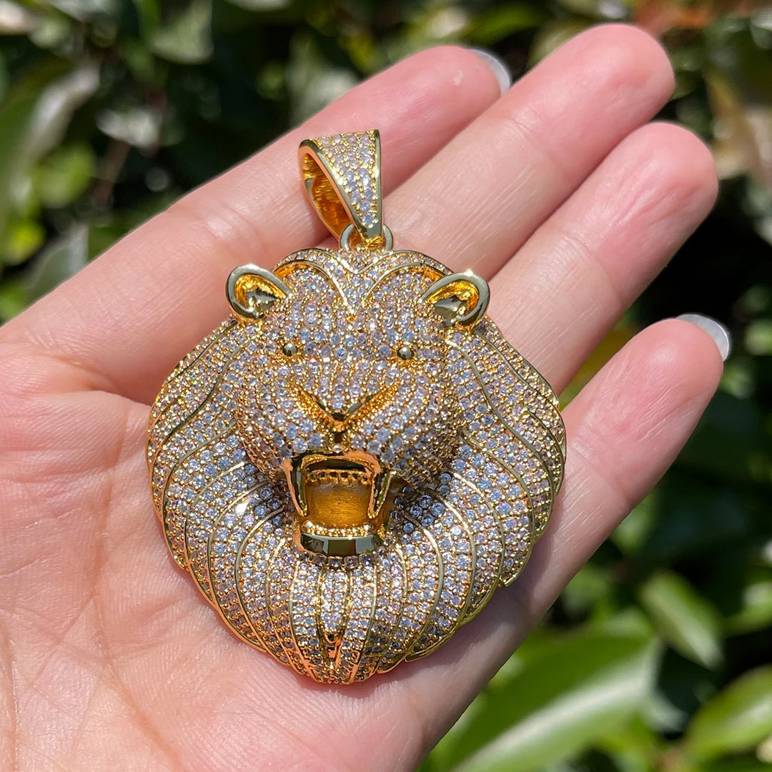 DUBSS - Iced Out Lion Head Pendant