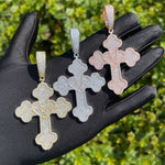 Load image into Gallery viewer, DUBSS - Iced Out Heart Cross Pendant
