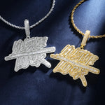 Load image into Gallery viewer, DUBSS - Iced Out Hustle Luck Necklace
