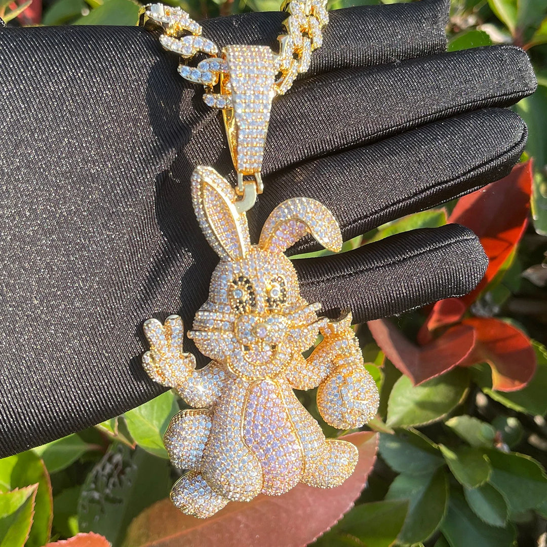 DUBSS - Iced Out Rabbit Pendant