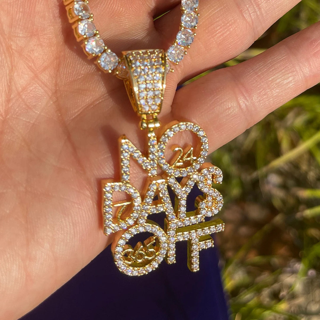 DUBSS - Iced Out No Days Off Pendant
