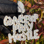 Load image into Gallery viewer, DUBSS - Iced Out Wake Up Pray Hustle Pendant
