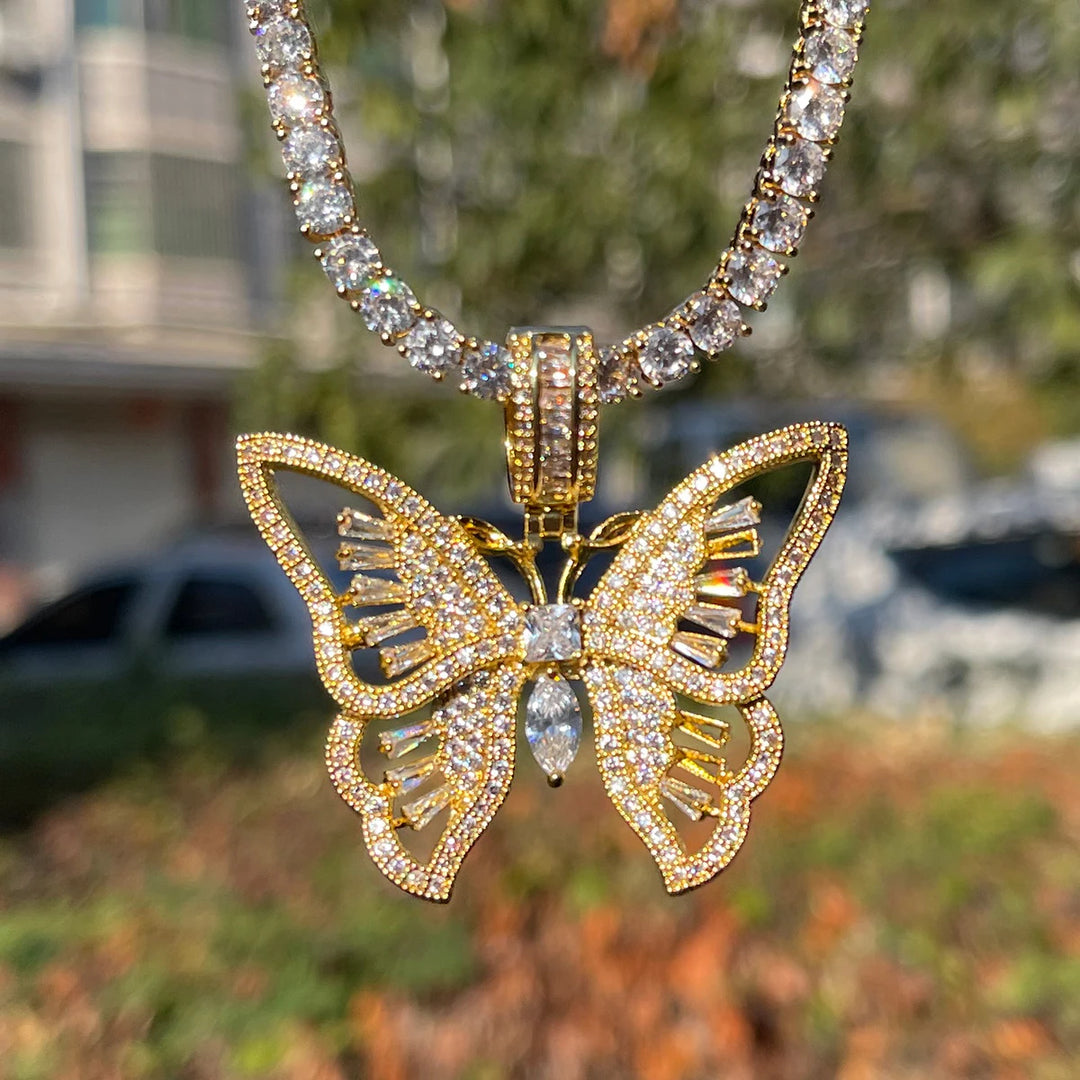 DUBSS - Iced Out Butterfly Pendant