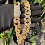 Load image into Gallery viewer, DUBSS - Iced Out 20MM Baguette Extent Chain
