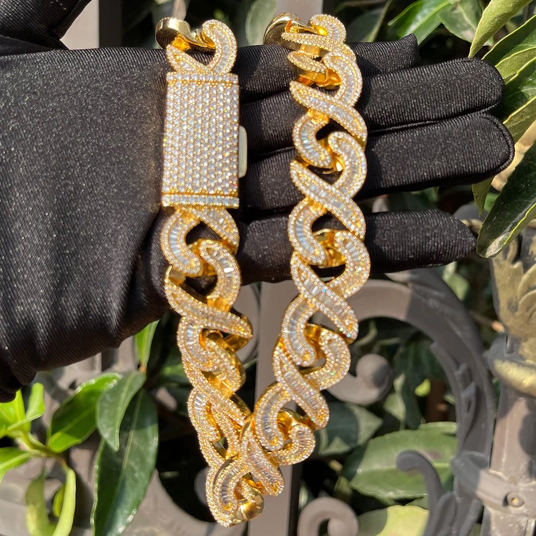 DUBSS - Iced Out 20MM Baguette Extent Chain