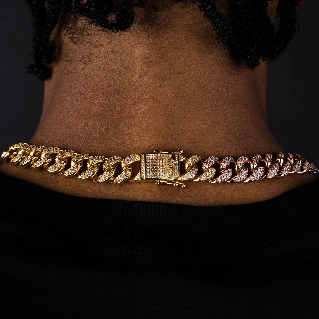 DUBSS - Iced Out Multi Color Miami Cuban Chain