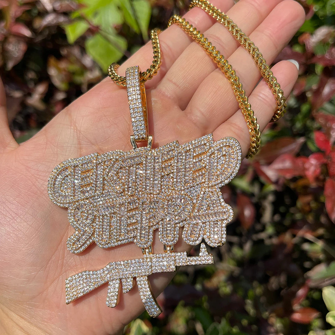 DUBSS - Iced Out Steppa Gun Pendant