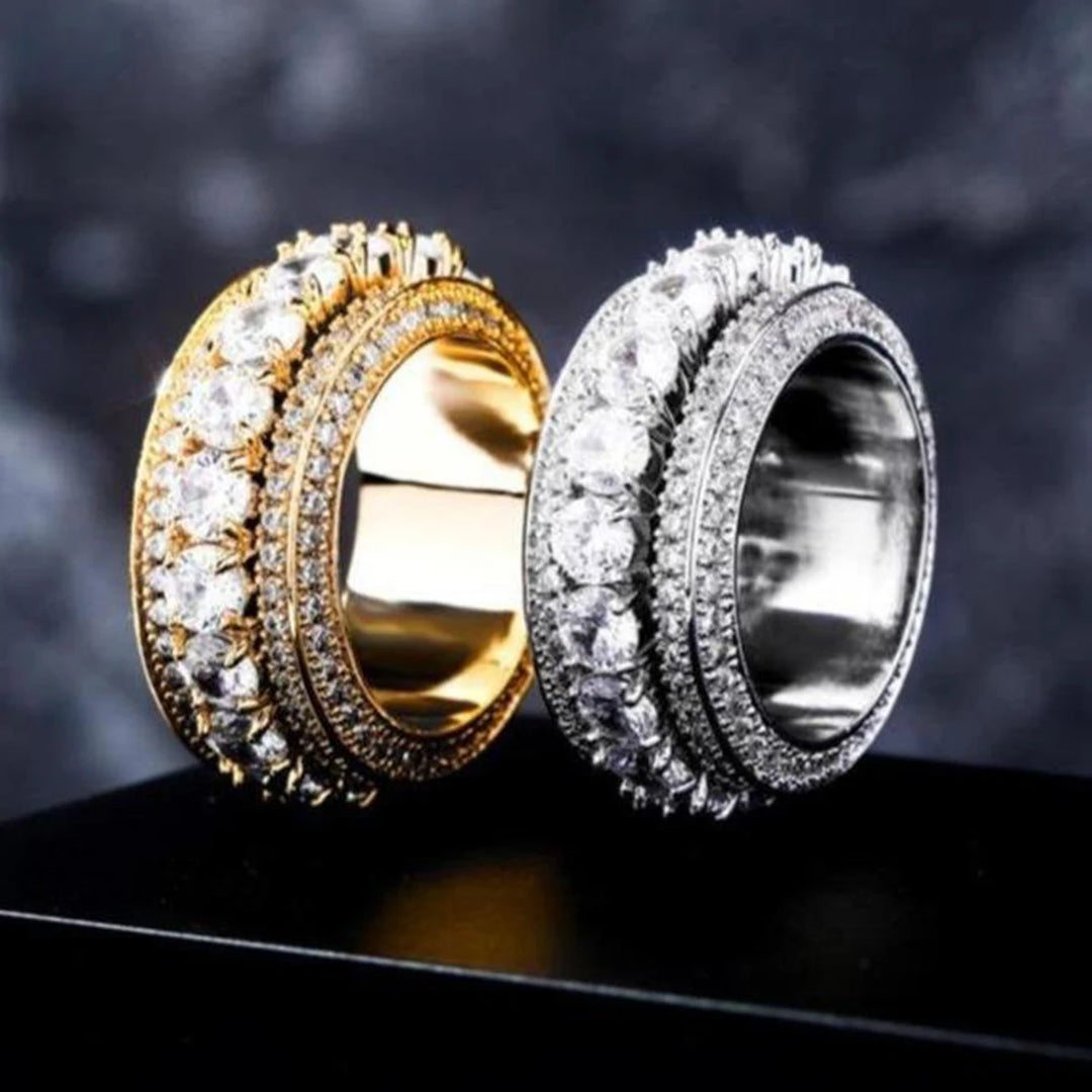 DUBSS - 15mm Iced Out Rotating Ring