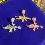 Load image into Gallery viewer, DUBSS - Iced Out Gun Master Pendant
