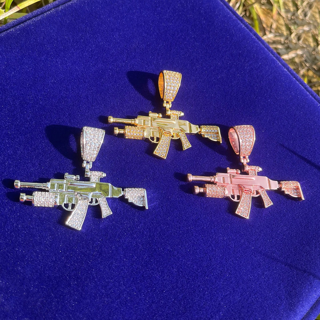 DUBSS - Iced Out Gun Master Pendant