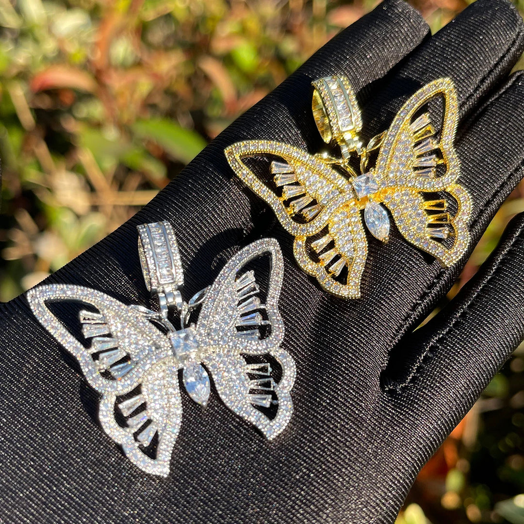 DUBSS - Iced Out Butterfly Pendant