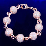 Load image into Gallery viewer, DUBSS - 15mm Iced Out  Ball Bracelet
