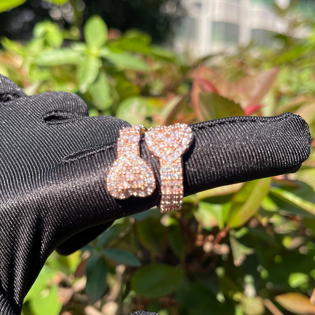 DUBSS - Iced Out Open Heart Ring