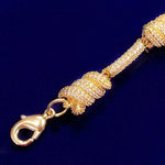 Load image into Gallery viewer, DUBSS - Iced Out Tied Rope Bracelet
