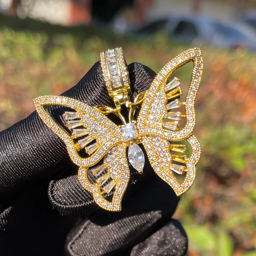 DUBSS - Iced Out Butterfly Pendant