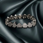 Load image into Gallery viewer, DUBSS - Iced Out Baguette Prong Heart Bracelets
