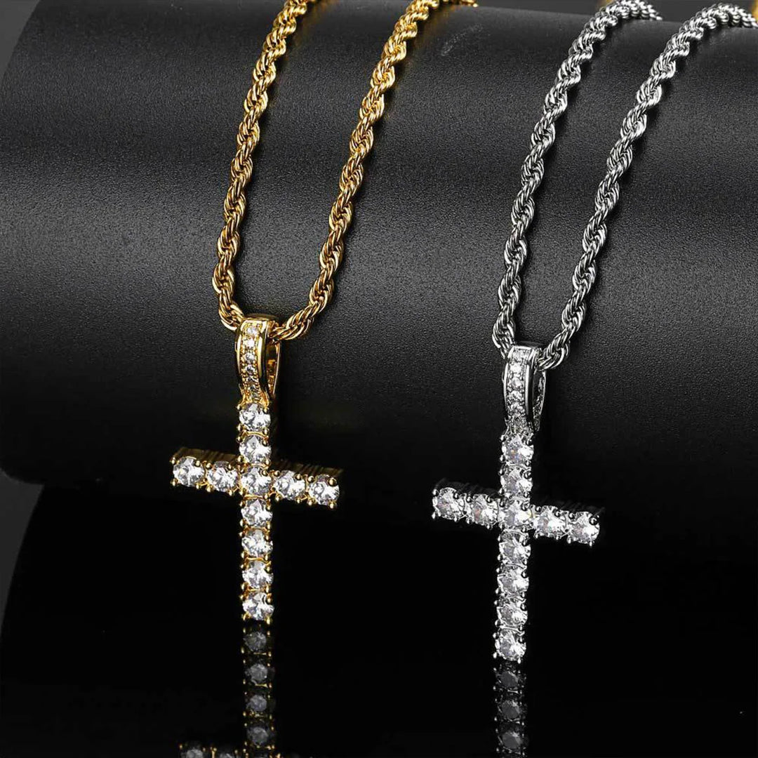 DUBSS - Iced Cross Necklace