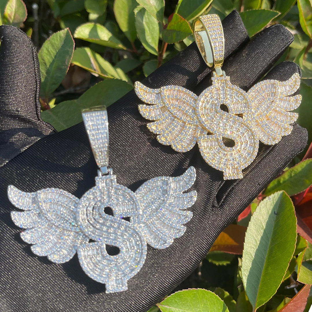 DUBSS - Iced Dollar Wing Pendant