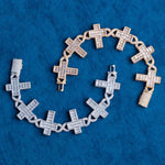 Load image into Gallery viewer, DUBSS - 30mm Iced Out Cross Infinity Bracelet
