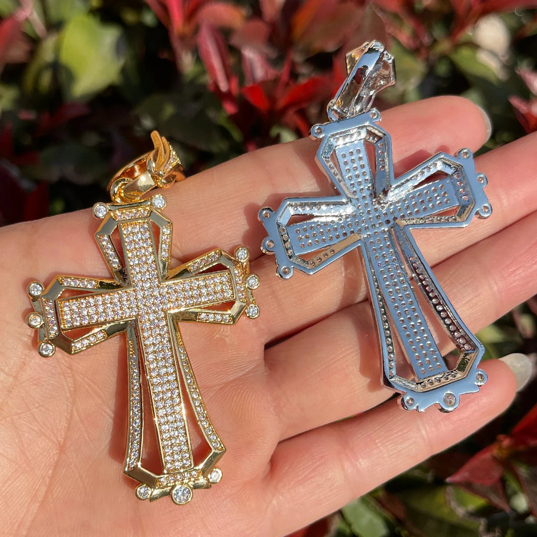 DUBSS - Iced Out Hollow Shape Cross Pendant