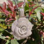 Load image into Gallery viewer, DUBSS - Iced Out Rose Pendant
