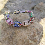 Load image into Gallery viewer, DUBSS - 12mm Iced Multicolor Cuban Bracelet
