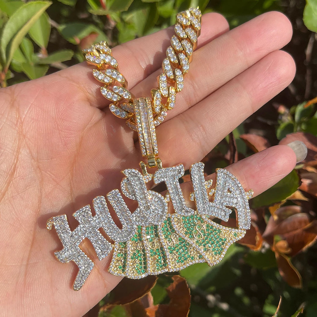 DUBSS - Iced Out Hustla Dollar Pendant