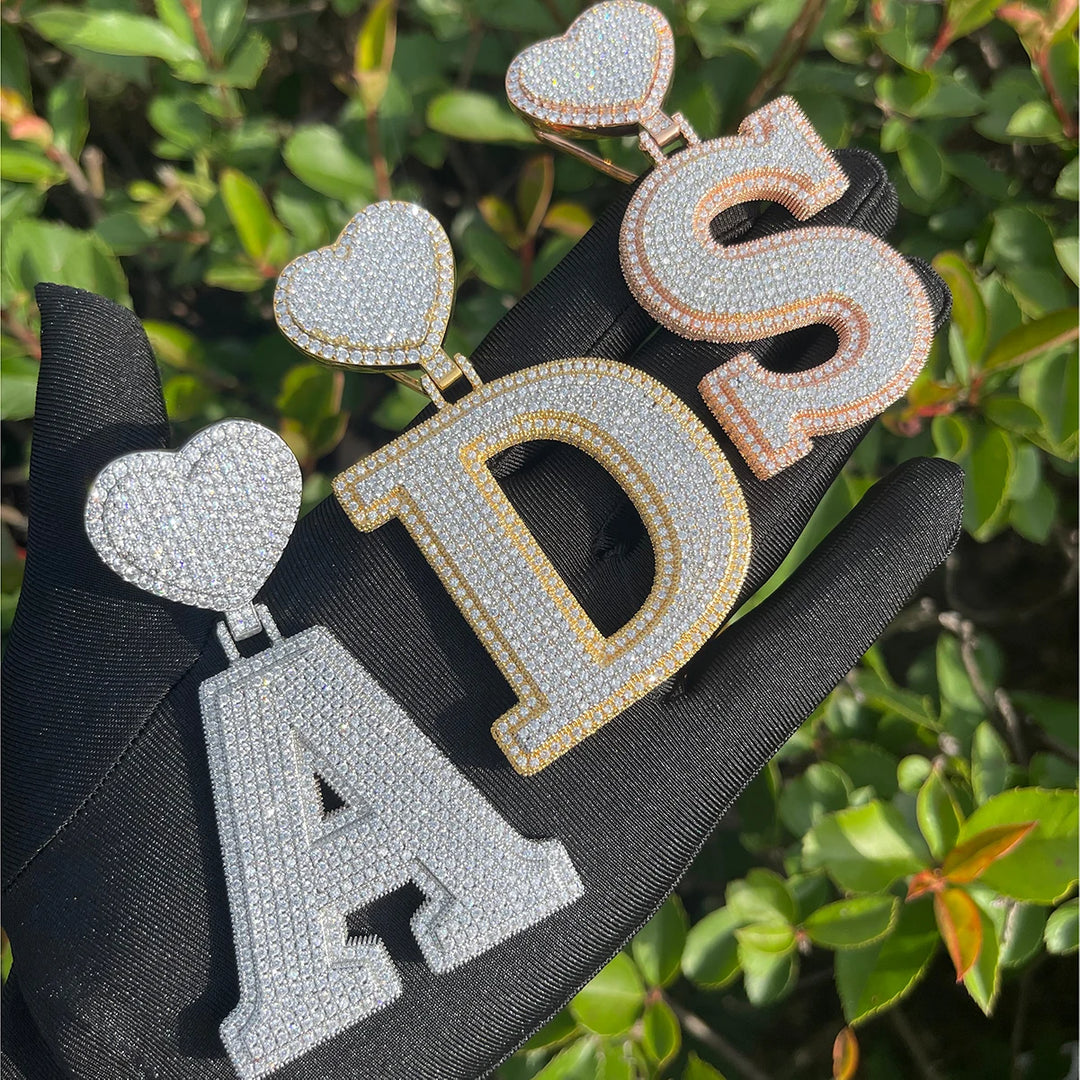 DUBSS - Heart Bail Initial Letter Pendant