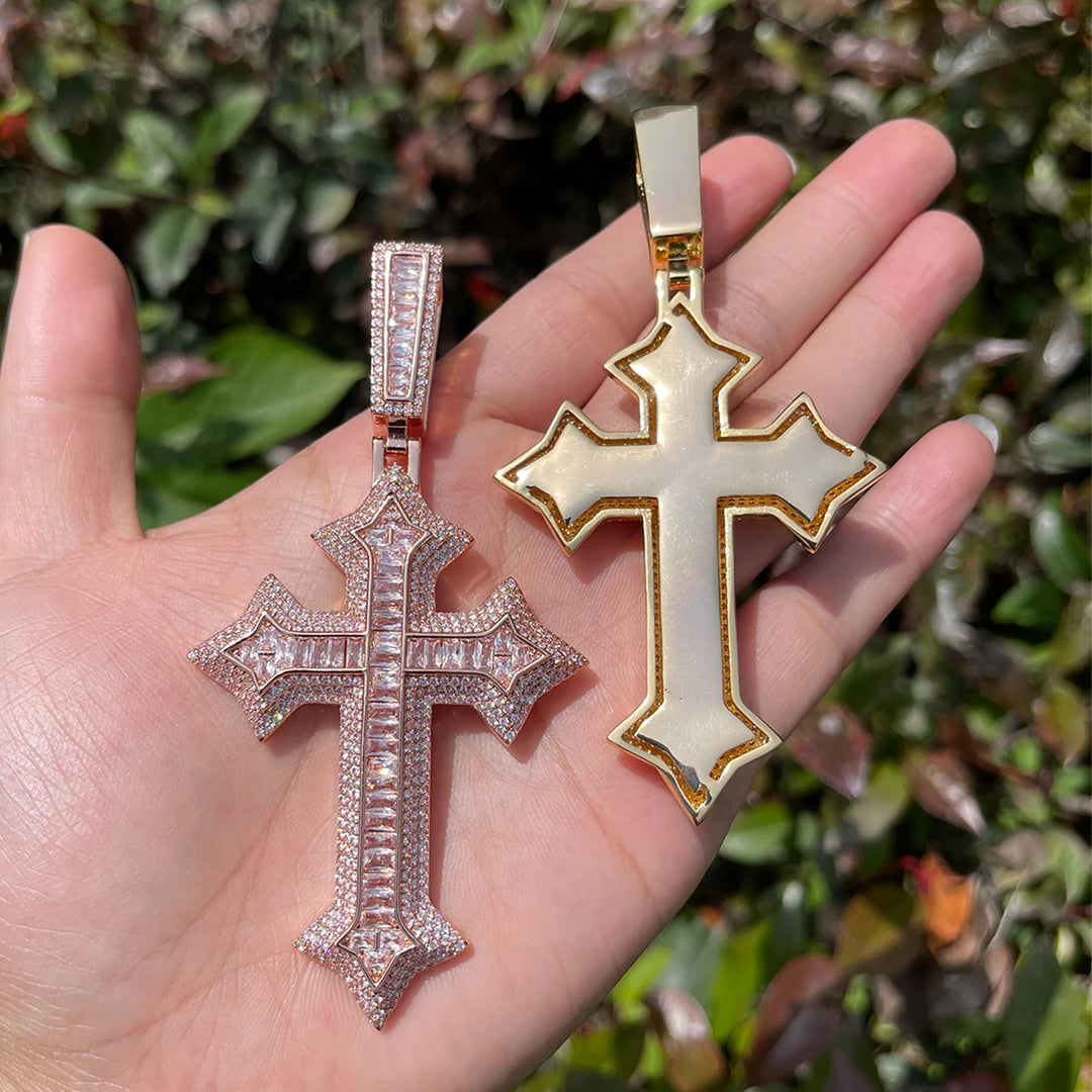 DUBSS - Iced Out Knight Cross Necklace