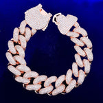 Load image into Gallery viewer, DUBSS - Iced Out Cuban Locket Clasp Bracelet
