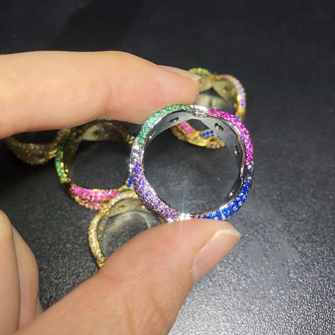 DUBSS - 10mm Colorful Cuban Ring